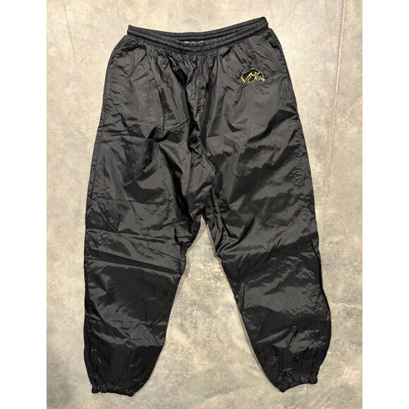 Vintage Iowa Hawkeyes Pants Mens Large 90s NCAA Pro Player Windbreaker Lined - Picture 1 of 5